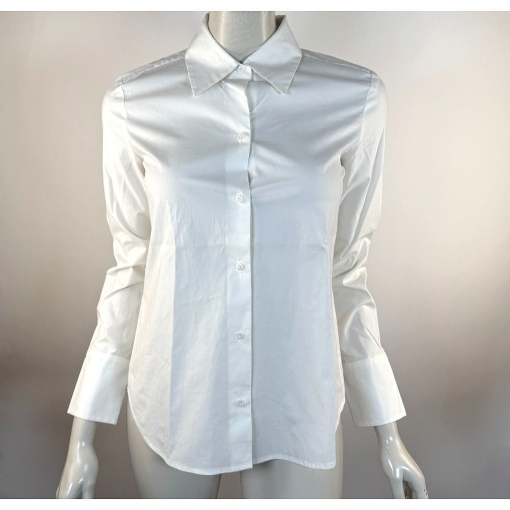 Club Monaco Anderson Button-up Shirt Women 2 NWT Long Sleeve Collared Cotton